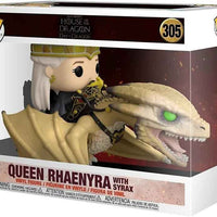 Pop Television House of The Dragon 3.75 Inch Action Figure Deluxe - Queen Rhaenyra with Syrax #305