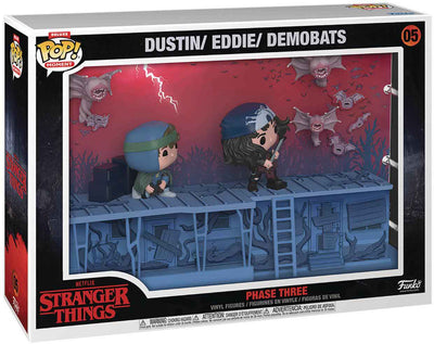 Pop Television Stranger Things 3.75 Inch Action Figure Box Set - Dustin - Eddie - Demobats #05