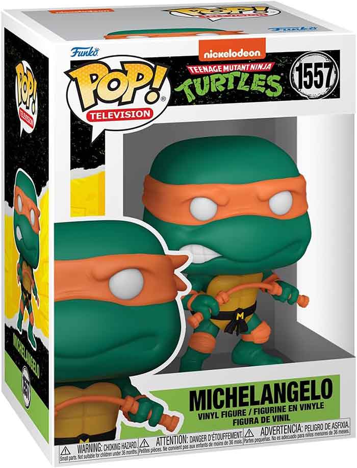 Pop Television Teenage Mutant Ninja Turtles 3.75 Inch Action Figure - Michelangelo #1557