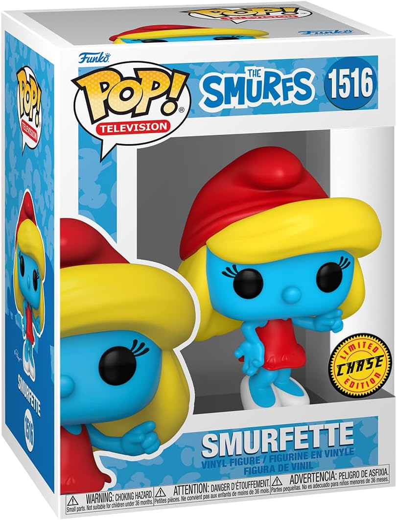 Pop Television The Smurfs 3.75 Inch Action Figure Exclusive - Smurfette #1516 Chase