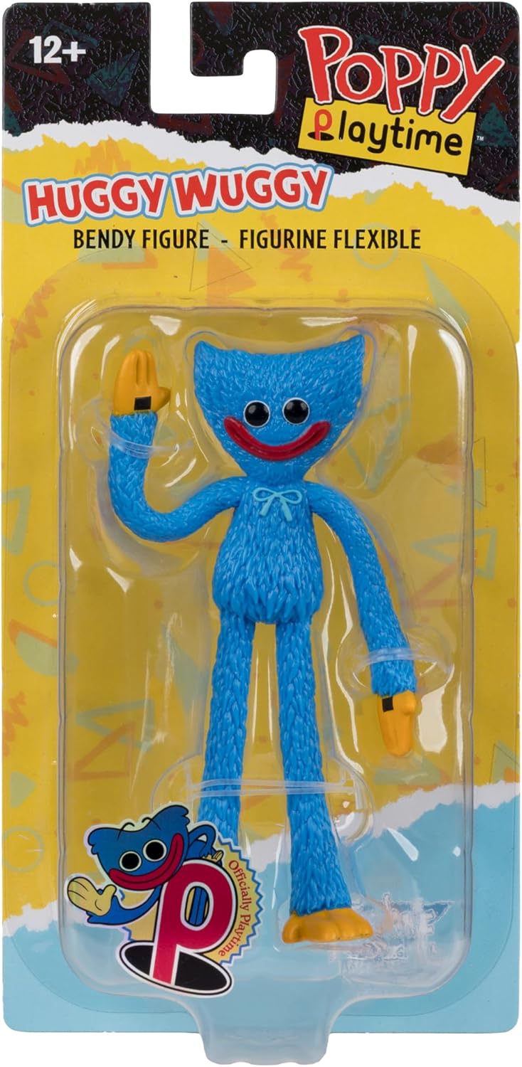 Poppy Playtime 4.5 Inch Action Figure Bendable Basic - Huggy Wuggy Poppy Playtime 4.5 Inch Action Figure Bendable Basic - Huggy Wuggy