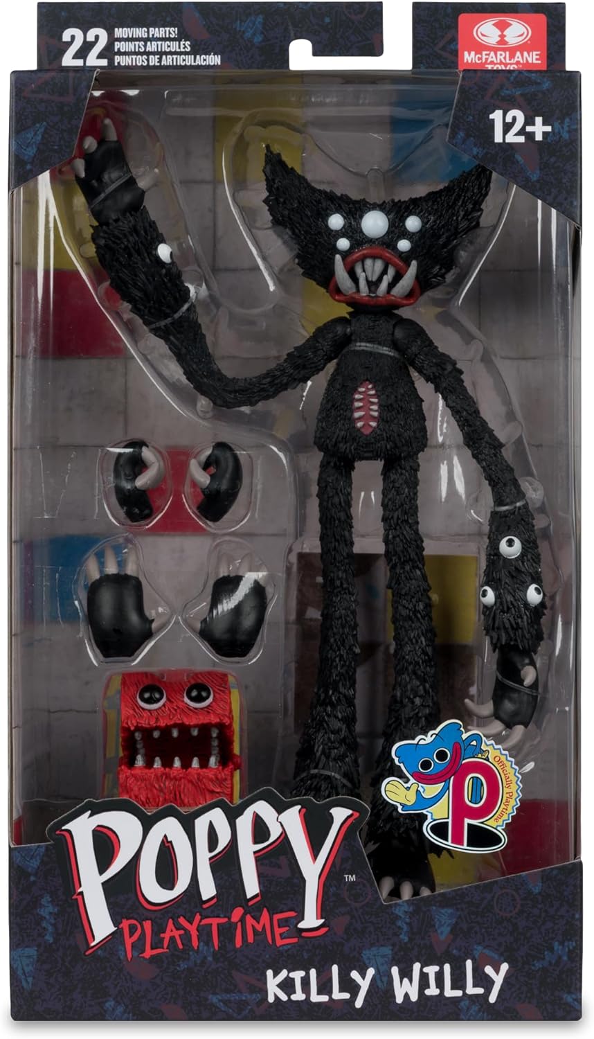 Poppy Playtime 7 Inch Action Figure Bendable - Killy Willy| Cmdstore