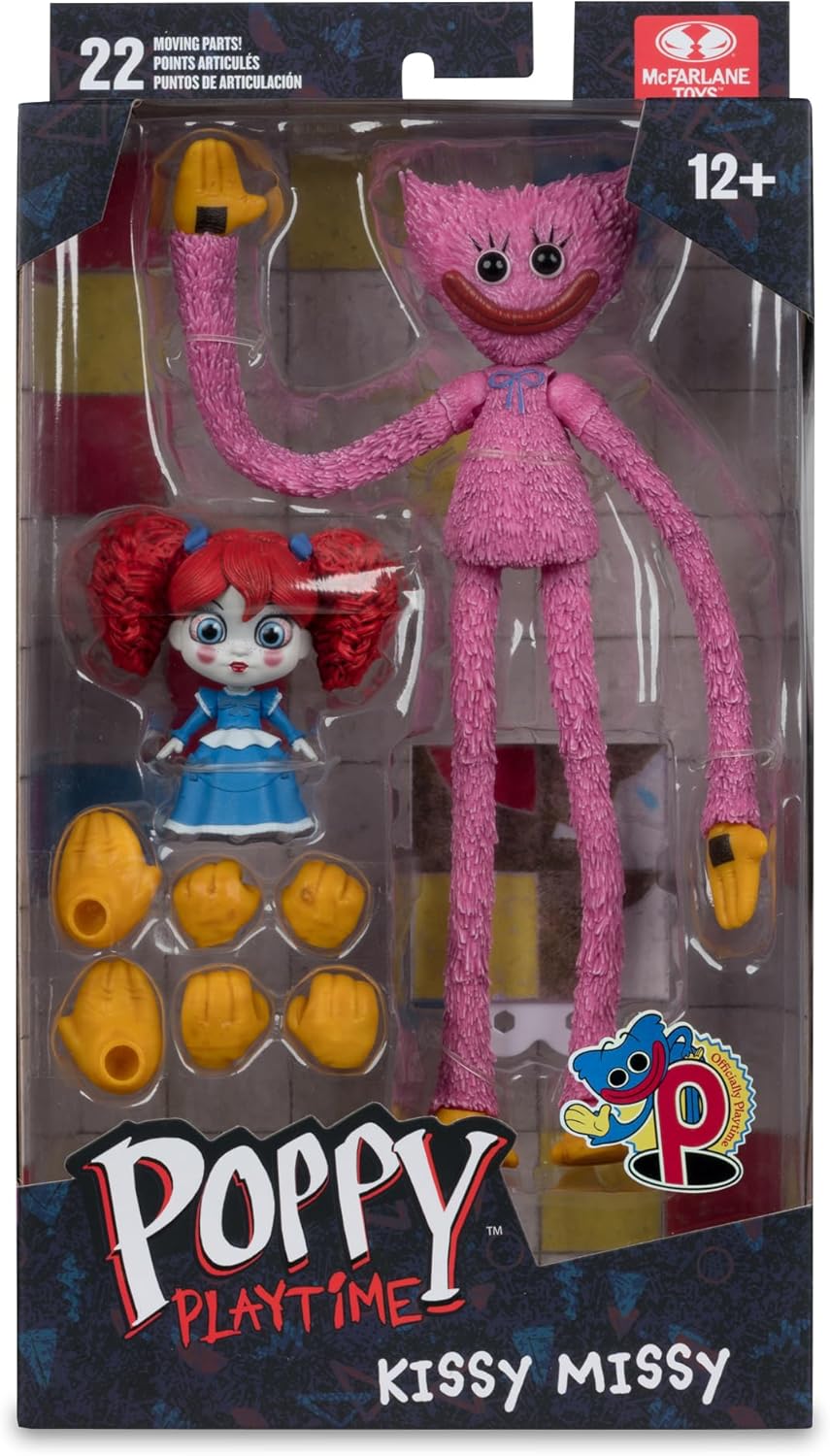 Poppy Playtime 7 Inch Action Figure Bendable - Kissy Missy| Cmdstore