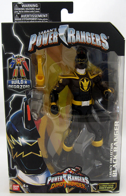 Black fashion Ranger Dino Thunder Legacy Power Rangers Action Figure