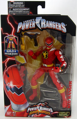 Power Rangers Legacy 6 Inch Action Figure Thundersaurus Megazord Series - Red Ranger Dino Thunder