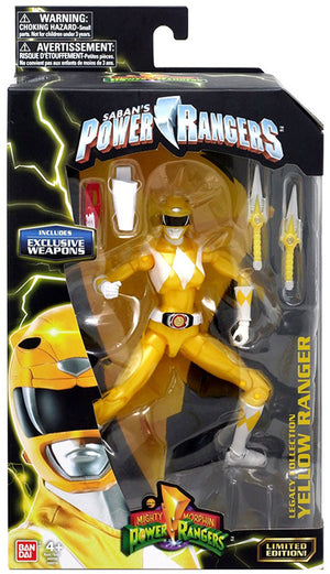 Power Rangers Legacy Collection 6 Inch Action Figure Exclusive - Yellow Ranger Metallic