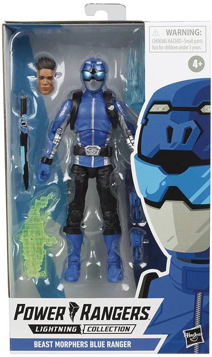 Power Rangers 6 Inch Action Figure Lightning Collection - Beast Morphers Blue Ranger