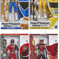 Power Rangers 6 Inch Action Figure Lightning Collection - Set of 4 (MMPR Yellow - SPD Red - Blaze - Zeo Blue)