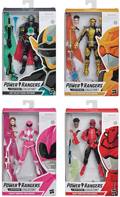 Power Rangers Lightning Collection 6 Inch Action Figure Wave 2 - Set of 4 (BM Red - BM Gold - LG Magna - MMPR Pink)