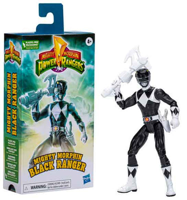 Power Rangers Mighty Morphin 6 Inch Action Figure VHS Exclusive - Black Ranger