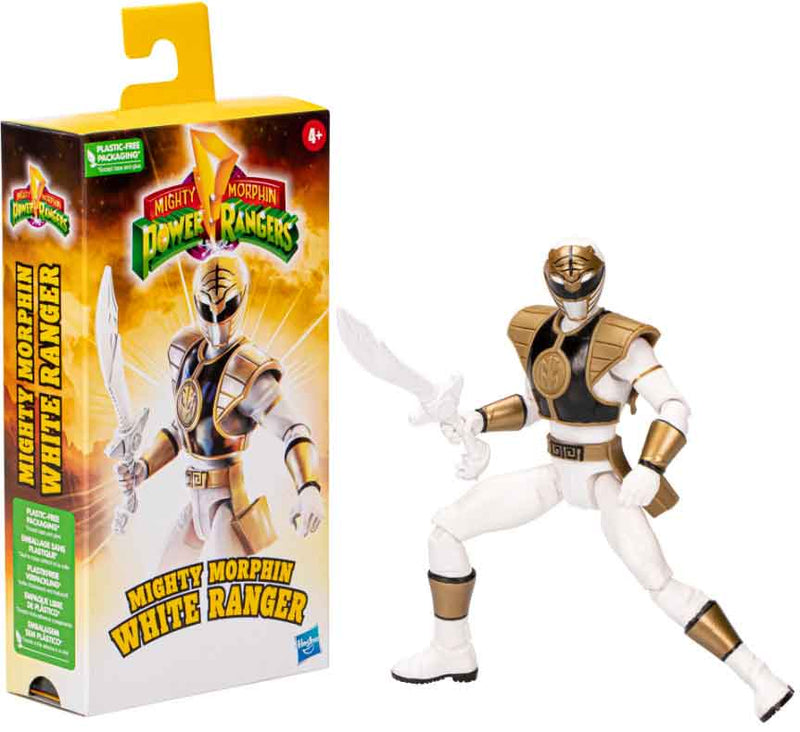 Power Rangers Mighty Morphin 6 Inch Action Figure VHS Exclusive - Whit ...