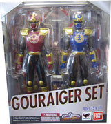 Power Rangers Ninja Storm 5 Inch Action Figure S.H.Figuarts Series - Crimson Thunder Ranger and Navy Thunder Ranger