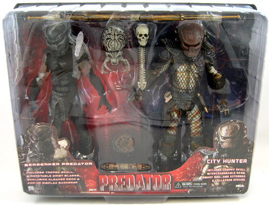 Predators 7 Inch Action Figure 2-Pack Series - Berserker & City Hunter