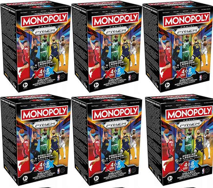 Monopoly Prizm 2024-25 NBA Panini Trading Cards - 6x Sealed Blaster Booster Boxes