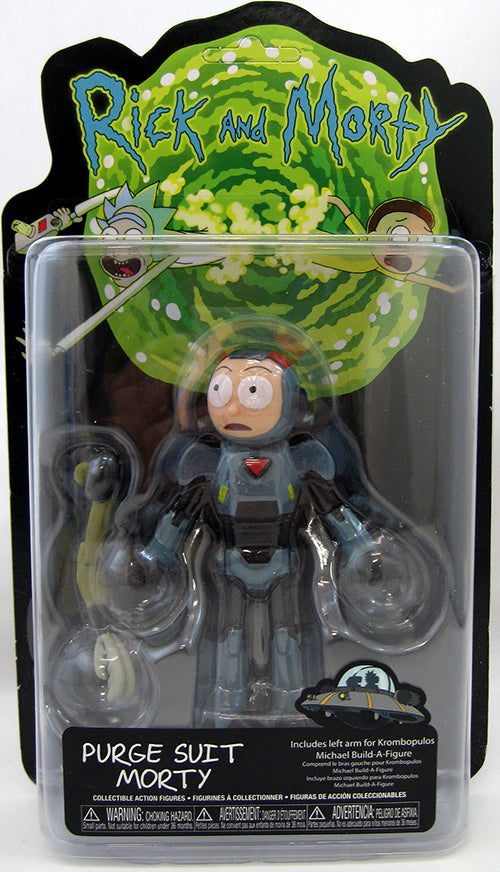 Rick & Morty 5 Inch Action Figure Krombopulos Michael BAF Series - Purge Suit Morty