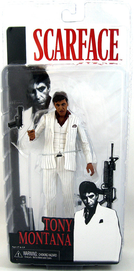特撮 Scarface 7 Action Figure - The Player in White Suit 7 inch Scarface The Player Action Figure white suit Mezco