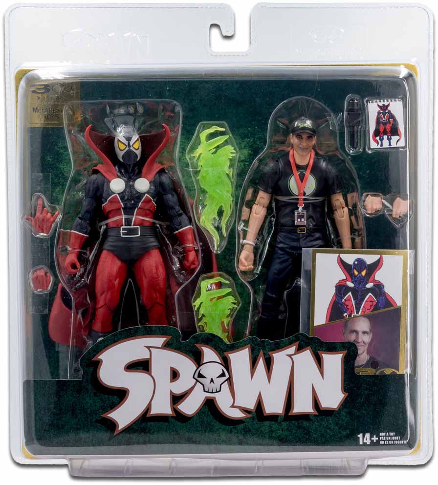Spawn 30th Anniversary Inch Action Figure 2-Pack Spawn Todd McFarlane