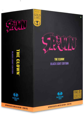 Spawn Black Light Edition 7 Inch Action Figure Exclusive - The Clown Gold Label