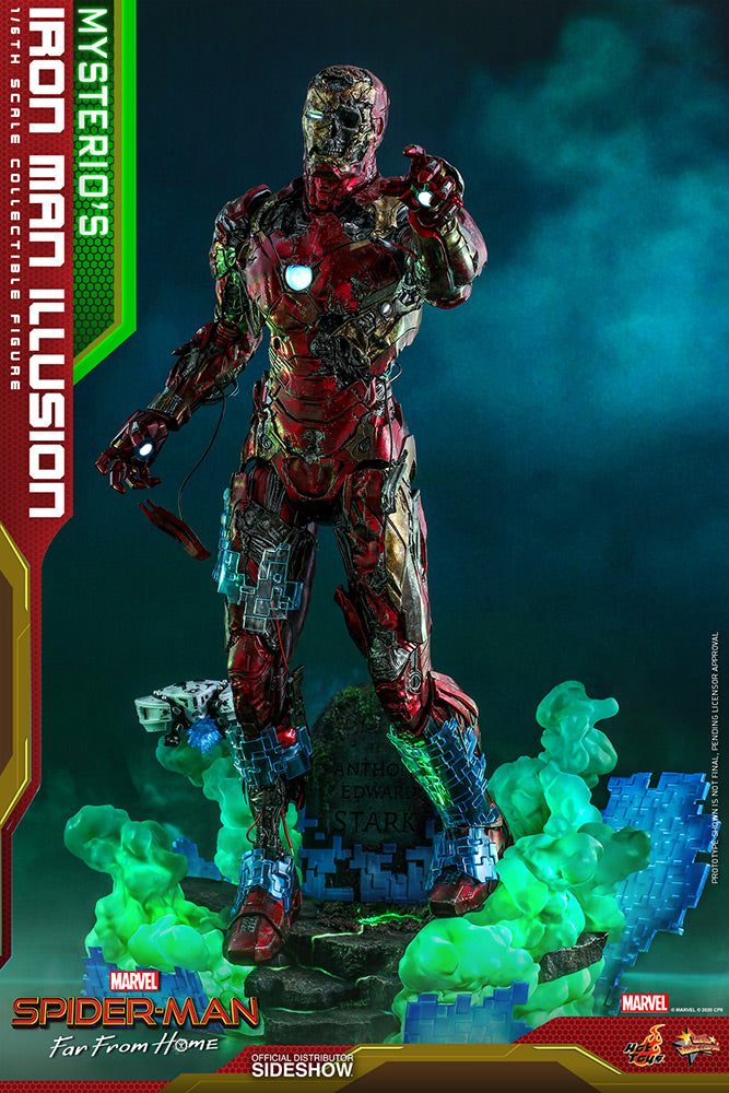 Spider-Man Far From Home 12 Inch Action Figure 1/6 Scale Series Mysterio's Iron Man Illusion Hot Toys 906794