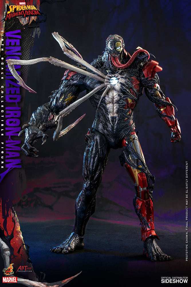 Spider-Man Maximum Venom 12 Inch Action Figure 1/6 Scale - Venomized Iron Man Hot Toys 907026