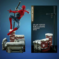 Spider-Man No Way Home 12 Inch Action Figure 1/6 Scale - Spider-Man New Red & Blue Suit Deluxe Version Hot Toys 9120362