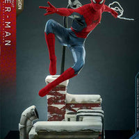 Spider-Man No Way Home 12 Inch Action Figure 1/6 Scale - Spider-Man New Red & Blue Suit Deluxe Version Hot Toys 9120362