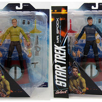 Star Trek Into Darkness 7 Inch Action Figure Select Series - Set of 2 (Kirk & Spock)