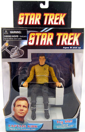Star Trek The Original Series Action Figure: Captain Kirk & Electronic Command Chair