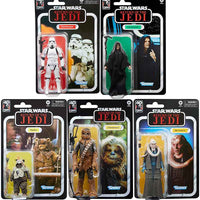 Star Wars 40th Anniversary 6 Inch Action Figure (2023 Wave 2) - Set of 5 (Paploo-Bib-Chewbacca-Trooper-Palpatine)