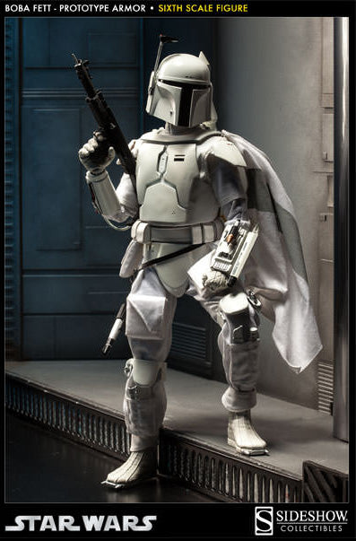 Star Wars 12 Inch Action Figure 1/6 Scale - Boba Fett (Prototype Armor) Sideshow (Previously Displayed)