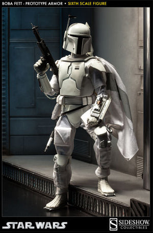 Star Wars 12 Inch Action Figure 1/6 Scale - Boba Fett (Prototype Armor) Sideshow (Previously Displayed)