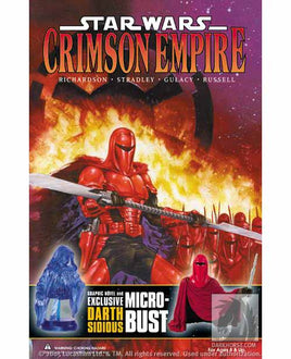 Star Wars Collectible 3 Inch Bust Statue - Darth Sidious & Royal Guard Micro-Bust & Graphic Novel