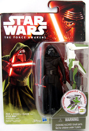 Star Wars The Force Awakens 3.75 Inch Action Figure Jungle And Space Wave 2 - Kylo Ren (Winged Pikes) (Shelf Wear)