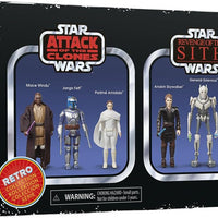 Star Wars Retro Collection 3.75 Inch Action Figure Box Set - Attack of the Clones Revenge of the Sith Multipack