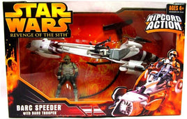 Star Wars Revenge Of The Sith 3.75 Inch Scale Vehicle Figure - Barc Speeder with Barc Trooper
