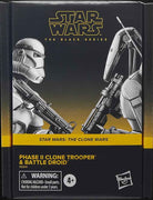 Star Wars The Black Series 6 Inch Action Figure 2-Pack - Phase II Clone Trooper & Battle Droid
