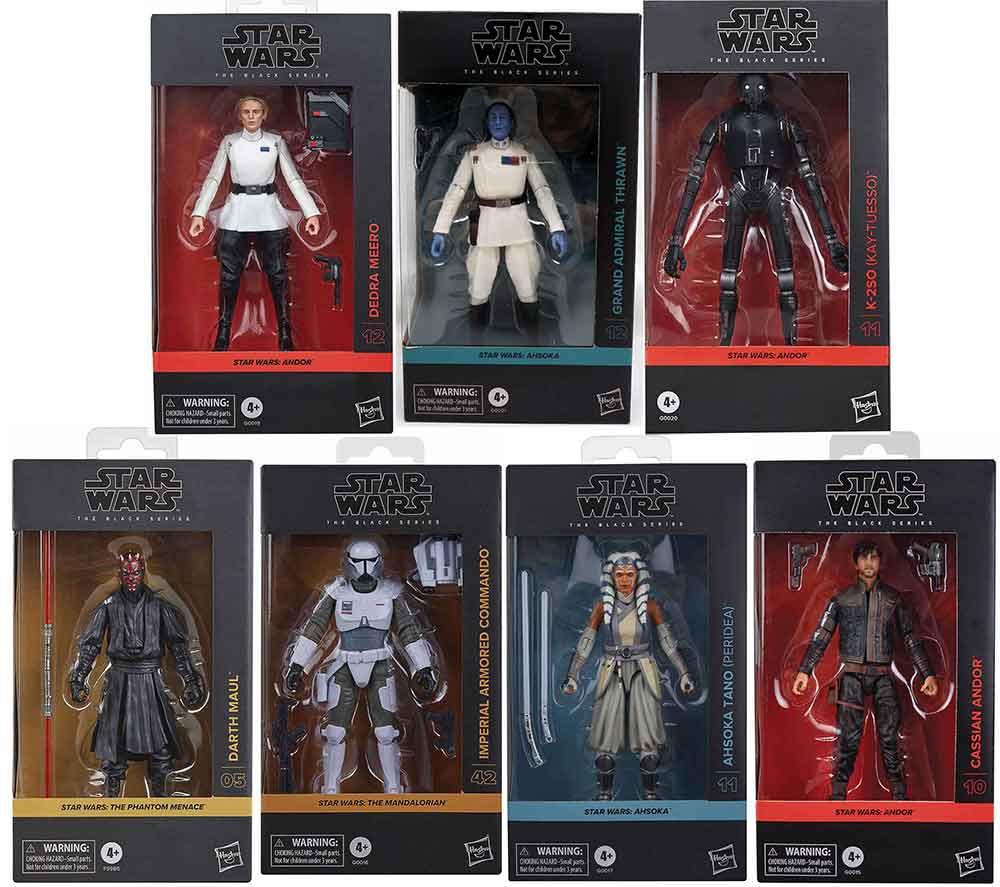 Star Wars The Black Series 6 Inch Action Figure (2024 Wave 4A) - Set of 7