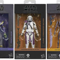 Star Wars The Black Series 6 Inch Action Figure (2025 Wave 1B) - Set of 3 (Droid - Bacara - Xizor)