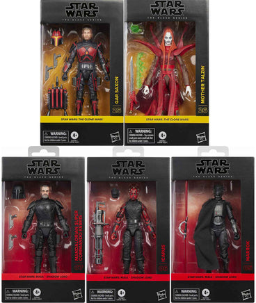 Star Wars The Black Series 6 Inch Action Figure (2026 Wave 3A) - Set of 5 (#05, #06, #07, #25, #26)