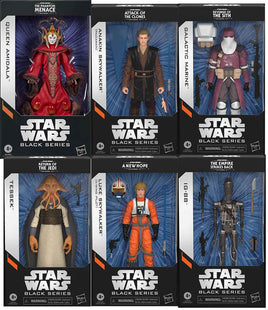 Star Wars The Black Series 6 Inch Action Figure (2027 Wave 1A) - Set of 6