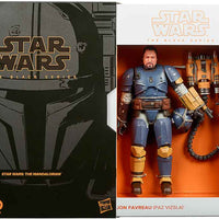 Star Wars The Black Series Box Art 6 Inch Action Figure Deluxe Exclusive - Jon Favreau Paz Vizsla