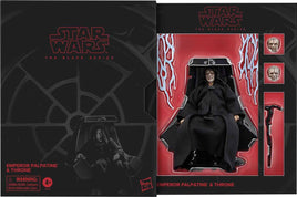 Star Wars The Black Series 6 Inch Action Figure Deluxe - Emperor Palpatine and Throne