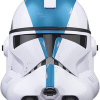 Star Wars The Black Series Life Size Prop Replica Electronic Helmet - Clone Trooper Blue 501st Legion