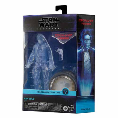 Star Wars The Black Series 6 Inch Action Figure Holocomm Collection Deluxe - Hologram Han Solo
