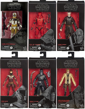 Star Wars The Black Series 6 Inch Action Figure Wave 35 - Set of 6 (#100 & #103 - #107)