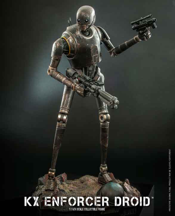 Star Wars The Book Of Boba Fett 12 Inch Action Figure 1/6 Scale - KX Enforcer Droid Hot Toys 910740