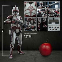 Star Wars The Clone Wars 12 Inch Action Figure 1/6 Scale - Clone Commander Fox Hot Toys 912313