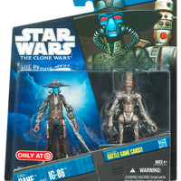 Star Wars The Clone Wars 3.75 Inch Action Figure 2-Pack Exclusive - Cad Bane and IG-88 (Shelf Wear)