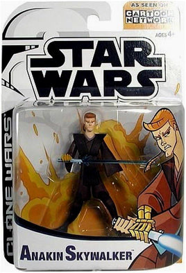 Star Wars The Clone Wars 3.75 Inch Action Figure Cartoon Network - Anakin Skywalker