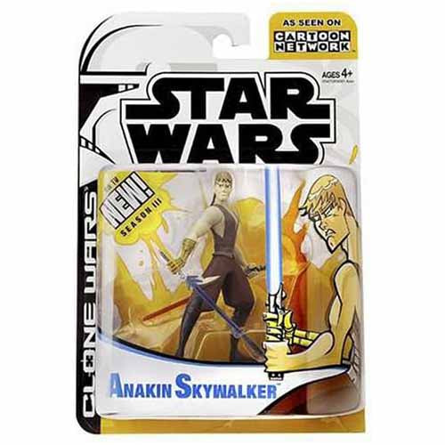Star Wars The Clone Wars 3.75 Inch Action Figure Cartoon Network - Anakin Skywalker New Season